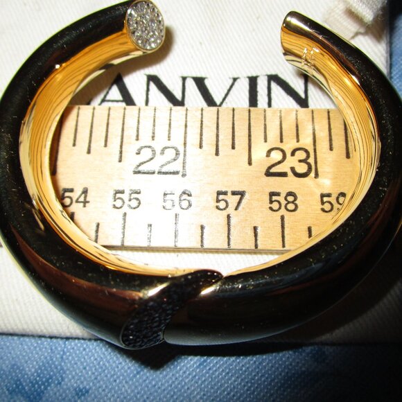 Lanvin Gold Sequence Crystal-embellished Cuff - Picture 6 of 7